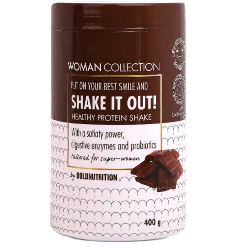 Gold Nutrition Woman Collection Shake It Out - pudra proteica ciocolata 400 g