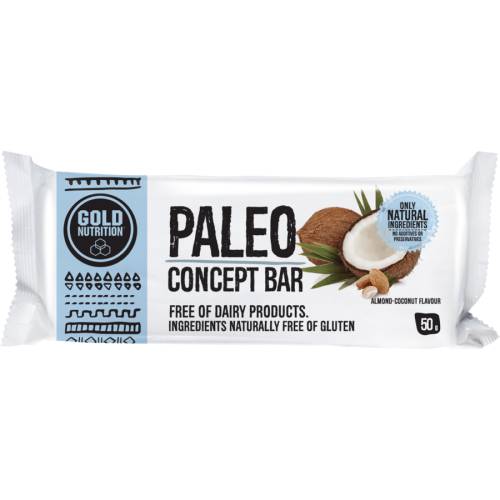 Gold Nutrition Paleo Bar migdale si cocos 50 g