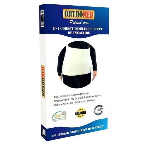 Corset lombar cu efect de incalzire - M