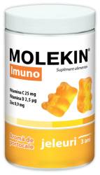 Molekin Imuno pentru +3 ani, 60 jeleuri gumate cu aroma de portocale, Zdrovit
