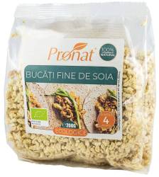 Bucati fine de soia - protina vegetala texturata, ECO-BIO, 200g, Pronat