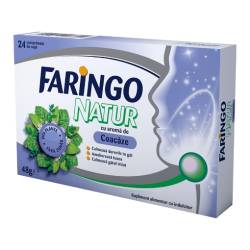 FaringoNatur cu aroma de coacaze - 24 comprimate de supt