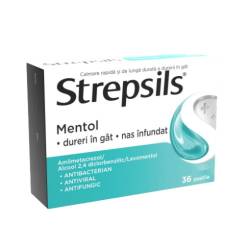 Strepsils Mentol - 36 pastile de supt
