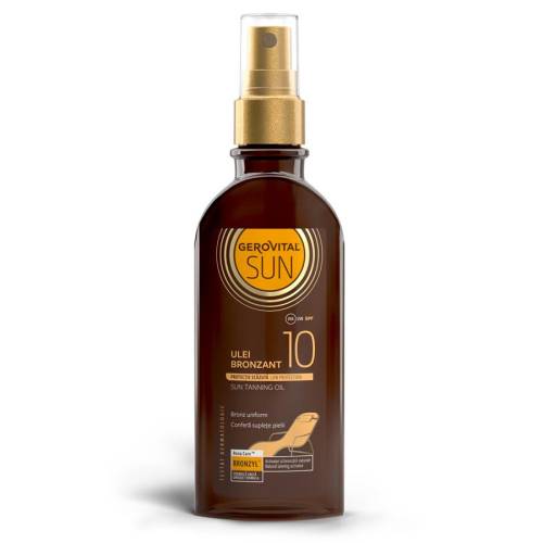 Gerovital Sun Ulei Bronzant SPF 10,150ml, Farmec