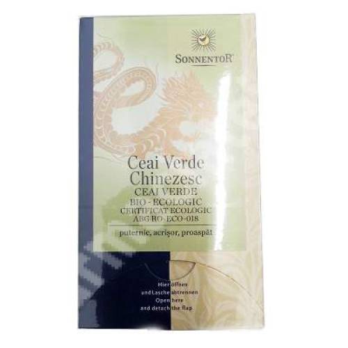 Ceai verde chinezesc bio-ecologic x18 plicuri (Sonnentor)