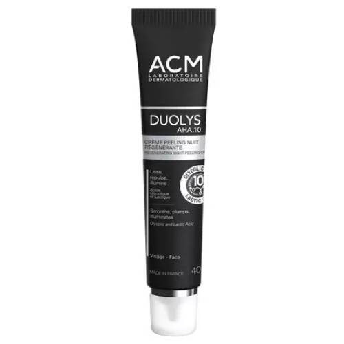 Crema Peeling Regeneratoare de Noapte Duolys AHA.10, 40 ml, Acm