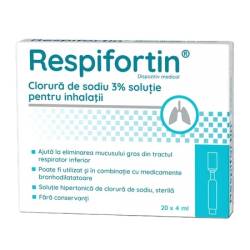 Clorura de sodiu 3% Respifortin, 20 fiole x 4 ml, Zdrovit