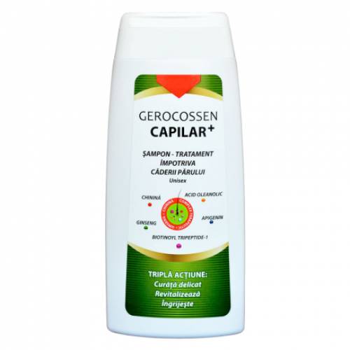 Sampon impotriva caderii parului unisex Capilar+, 275ml, Gerocossen