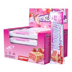 Cutie Batoane proteice capsuni, 12bucati*55g, Pro Nutrition