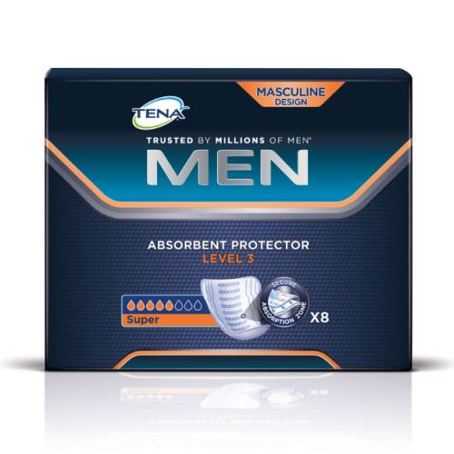 Protectie absorbanta barbati, TENA Men Level 3, Super, 8 bucati