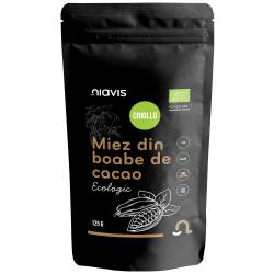 Miez din boabe de cacao ecologice, 125g, Niavis