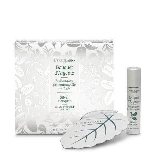 L'Erbolario Odorizant pentru masina cu frunza Silver Bouquet, 10ml