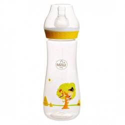 Biberon cu tentina Pupaza din tei pentru +3luni Baby, 250ml, Minut