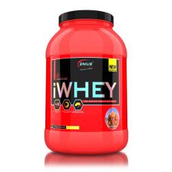 Pudra proteica cu aroma de inghetata de vanilie iWhey, 900g, Genius Nutrition