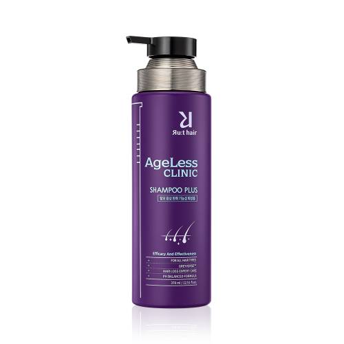 Sampon impotriva caderii parului cu efect de repigmentare a firelor albe Ageless Clinic Shampoo Plus, 370ml, Rut Hair