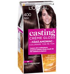 Vopsea de par semi-permanenta fara amoniac Casting Creme Gloss 400 Saten, 180ml, L'Oreal Paris