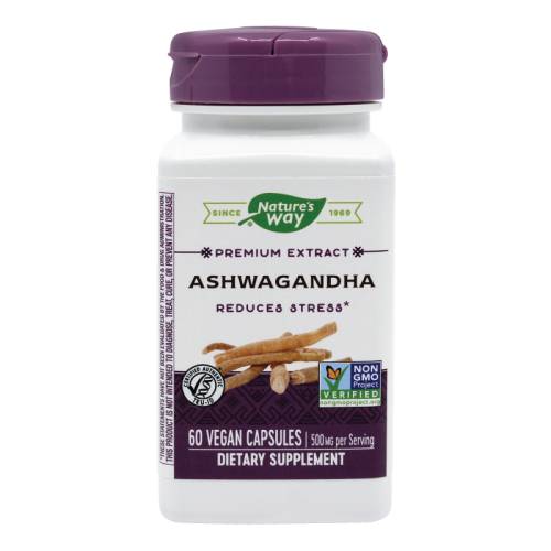 Ashwagandha SE 500mg, 60 capsule vegetale, Nature's Way®