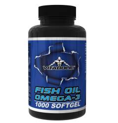 Fish Oil Omega 3 1000mg Softgel, 120 capsule, Vitabolic