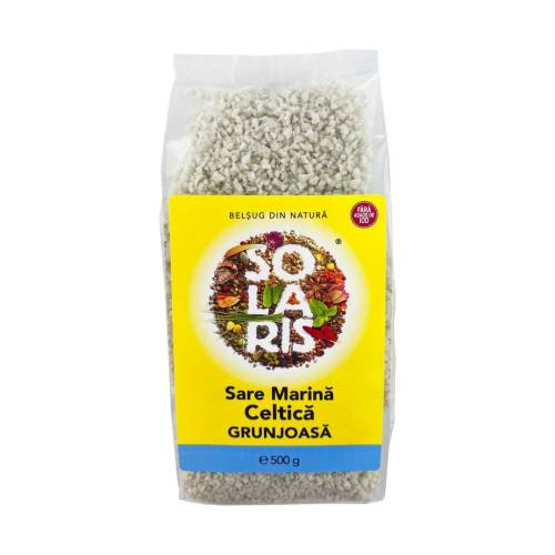 Sare marina grunjoasa celtica, 500g, Solaris