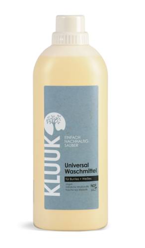 Detergent ecologic universal lichid pentru rufe colorate si albe, 1L, Kluuk