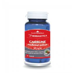 CARBUNE MEDICINAL ACTIVAT, 30 capsule, Herbagetica