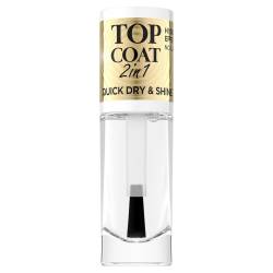 Lac de unghii Top Coat 2W1, 8ml, Eveline Cosmetics
