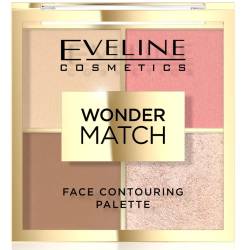 Paleta pentru conturarea fetei Wonder Match NO2, 10.8g, Eveline Cosmetics