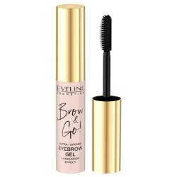 Gel pentru sprancene cu efect de laminare Brow&Go Ultra-Strong, 6ml, Eveline Cosmetics