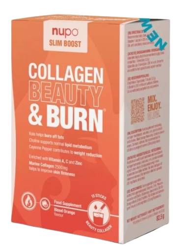 Slim Boost Collagen Beauty & Burn, 15 plicuri, Nupo