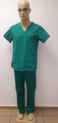 Bluza medicala de culoare verde – model unisex - 44