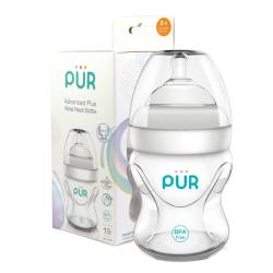 Biberon Advanced cu gura larga, 150ml, PUR