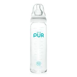 Biberon din sticla, 240ml, PUR
