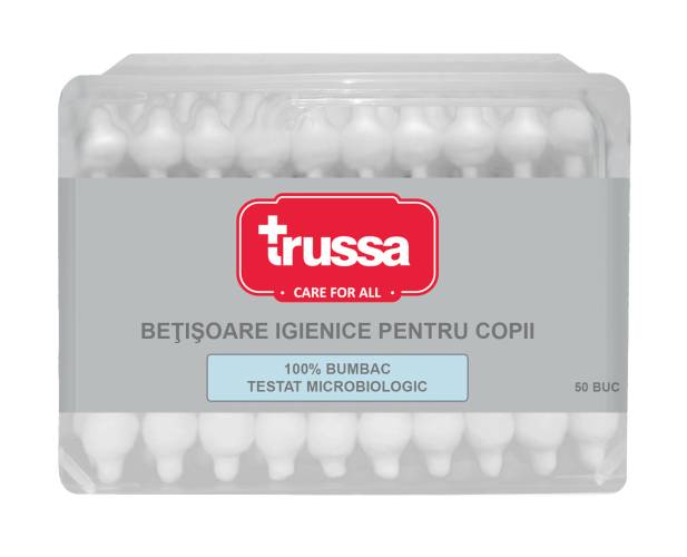 Trussa Betisoare igienice pentru bebelusi, 50 bucati