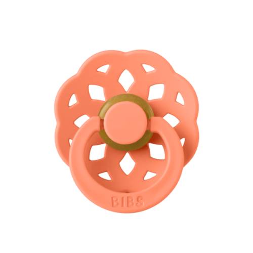 Suzeta din latex cu tentina rotunda pentru +6 luni Boheme Papaya, 1 bucata, Bibs