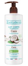 Lapte de corp hranitor Coco, 500ml, Evoluderm