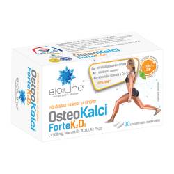 Osteo Kalci Forte K2D3, 30 comprimate masticabile, BioSunLine