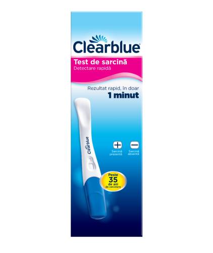 Test de sarcina detectare rapida, 1 bucata, Clearblue
