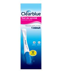 Test de sarcina detectare rapida, 1 bucata, Clearblue