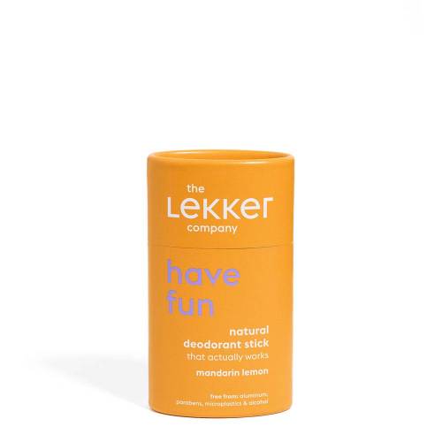 Deodorant stick fara aluminiu, HAVE FUN, mandarin lemon, 50g, LEKKER