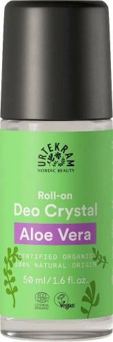 Deo roll-on Crystal cu alaun si aloe vera, 50 ml, Urtekram