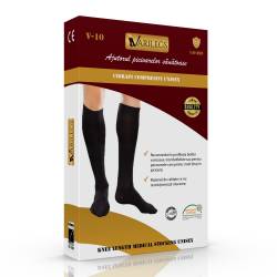 Ciorapi compresivi medicali Unisex VARILEGS (14-18 MmHg), negru - L