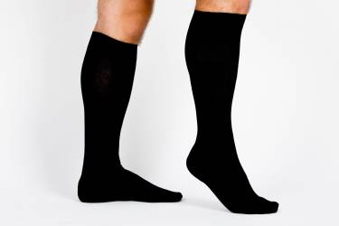 Ciorapi compresivi medicali Unisex VARILEGS (14-18 MmHg), negru - XL