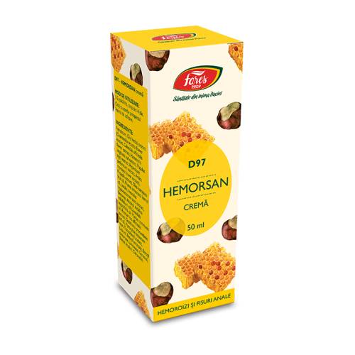 HEMORSAN - crema hemoroizi, D97, crema, 50 ml, Fares