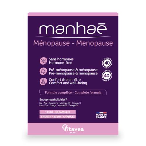 MANHAE MENOPAUSE - echilibru la menopauza si premenopauza - 30 capsule moi, VITAVEA