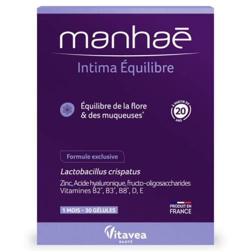 MANHAE INTIMA EQUILIBRE - flora genitala echilibrata, 30 capsule vegetale, VITAVEA