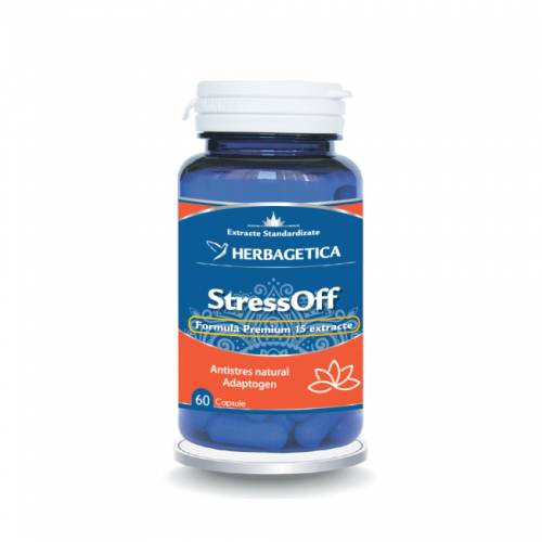 STRESSOFF - combate sindromul de BURNOUT - 60 capsule, Herbagetica