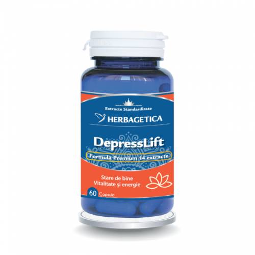DEPRESSLIFT - buna dispozitie - 60 capsule, Herbagetica