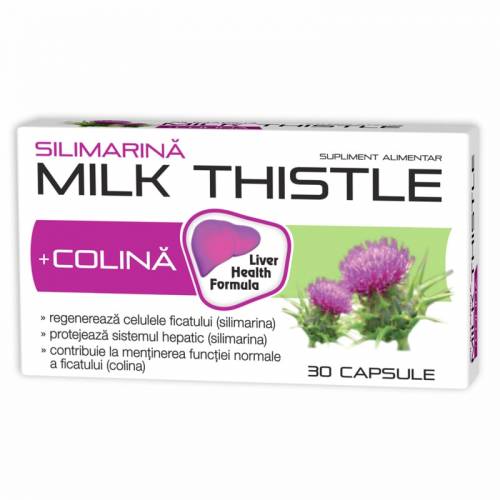 Milk Thistle Silimarina, 30 capsule