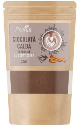 Ciocolata calda cu scortisoara, eco-bio, 300g Pronat