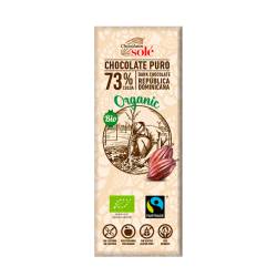 Ciocolata neagra Bio 73% cacao, 25 gr, Pronat